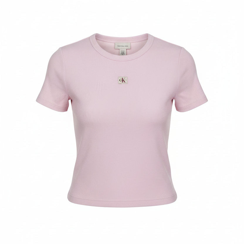 Calvin Klein T-Shirt Donna Cotone Costine LV0247C200G Rosa