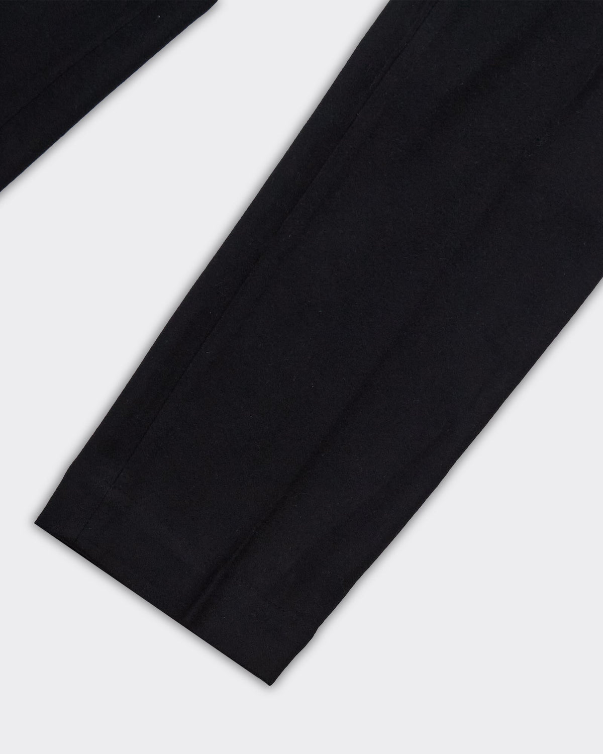 Pantalone Straight Terry Wool Blend Nero