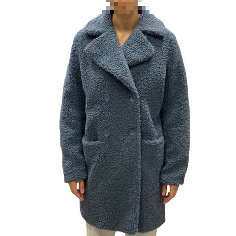 Censured Ecopelliccia con pelo riccio CW5024 T FCUR 23 blu cielo