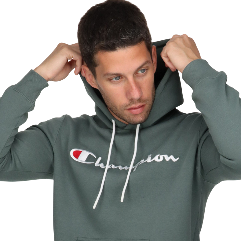 Champion Felpa Cappuccio Uomo Legacy 219203 GS510 - Verde Salvia
