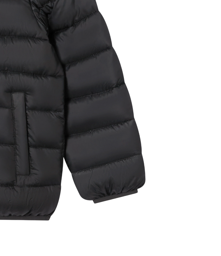 Champion Giacca Imbottita Bambino con Cappuccio Nero - Idrorepellente
