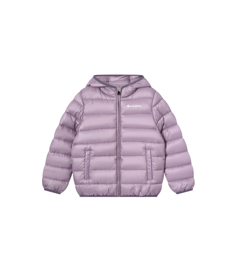 Champion Giacca Bambino Cappuccio 307222 VS100 Malva – imbottita, idrorepellente, comfort, stile