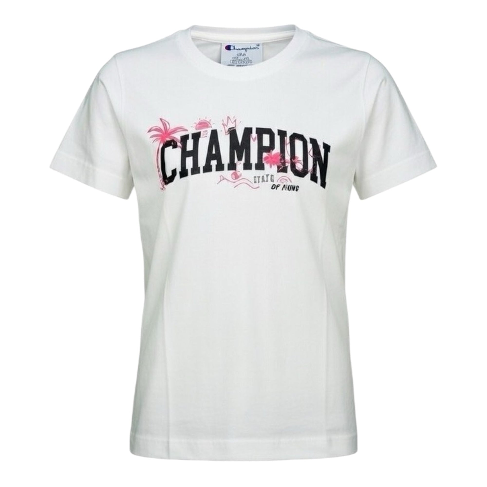 Champion T-shirt 405375 WW001 Junior Bianca