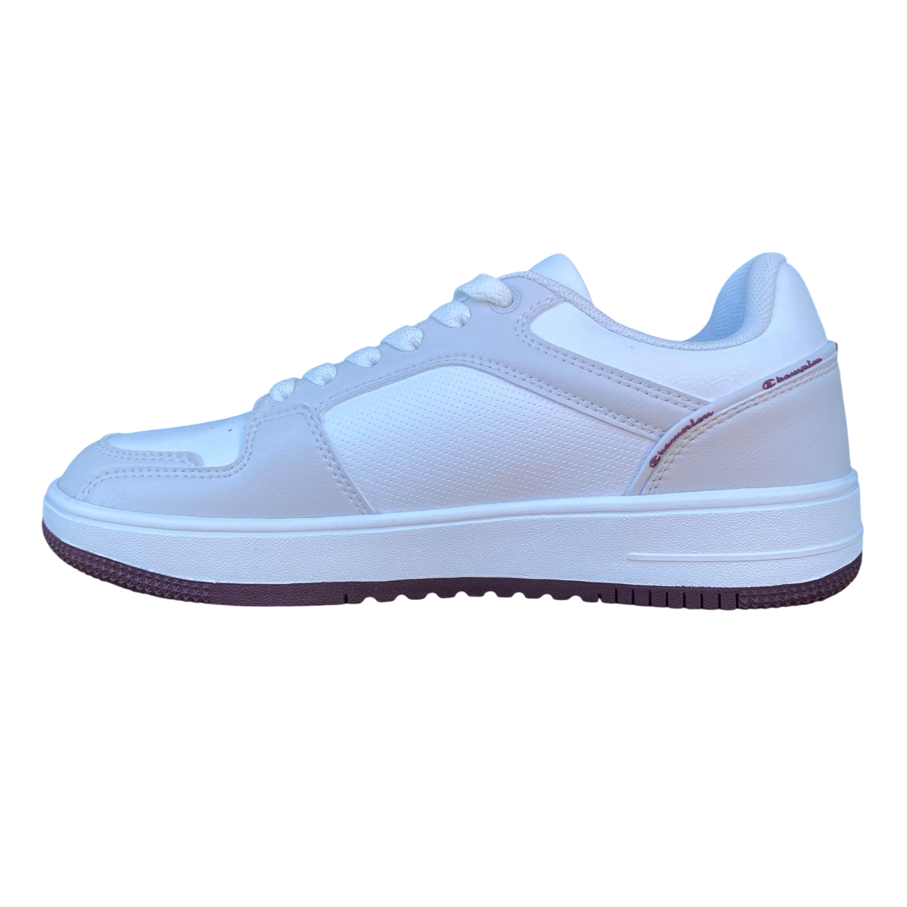 Champion Trainers RD18 Low S21906 WW026 Bianco-Bordeaux | Sneakers basket uomo stile comfort
