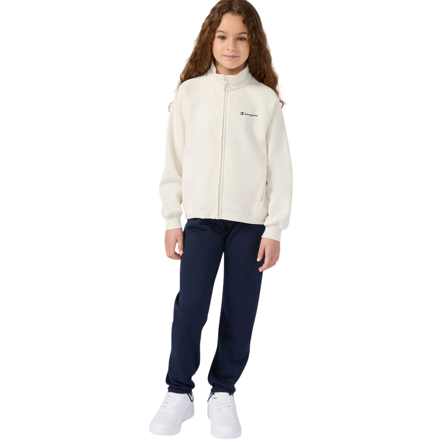 Champion Tuta Junior Full Zip 405240 WW056 Beige-Nero - Tuta Sportiva Bambino Comfort &amp; Stile