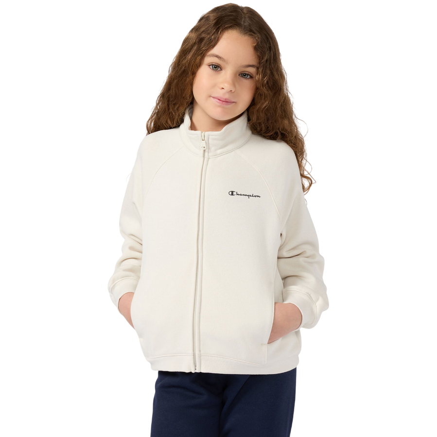 Champion Tuta Junior Full Zip 405240 WW056 Beige-Nero - Tuta Sportiva Bambino Comfort &amp; Stile