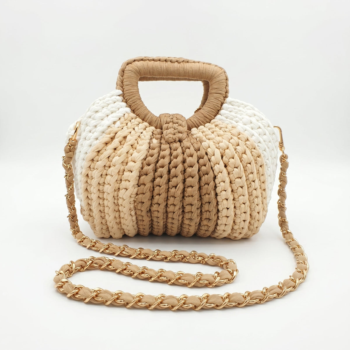 Oliva Borsa a Mano in Corda di Cotone