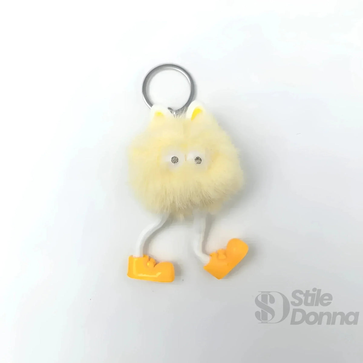 Ciondolo per borsa con pon pon