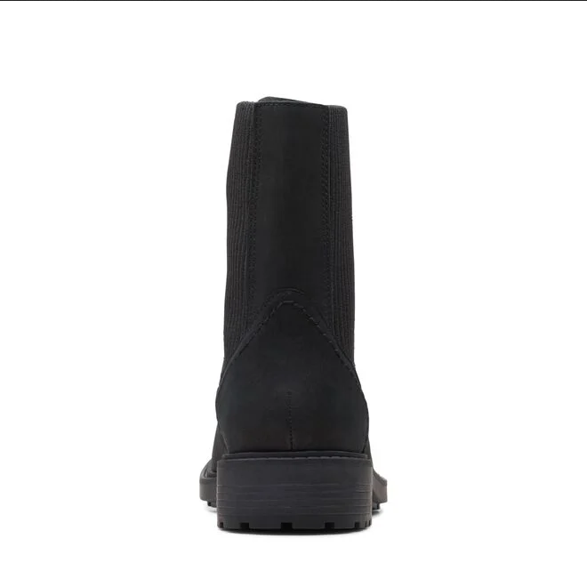 Clarks stivaletto da donna Chelsea con zip anteriore elastico laterale in tessuto Orinoco2 Up 26167568 2 nero