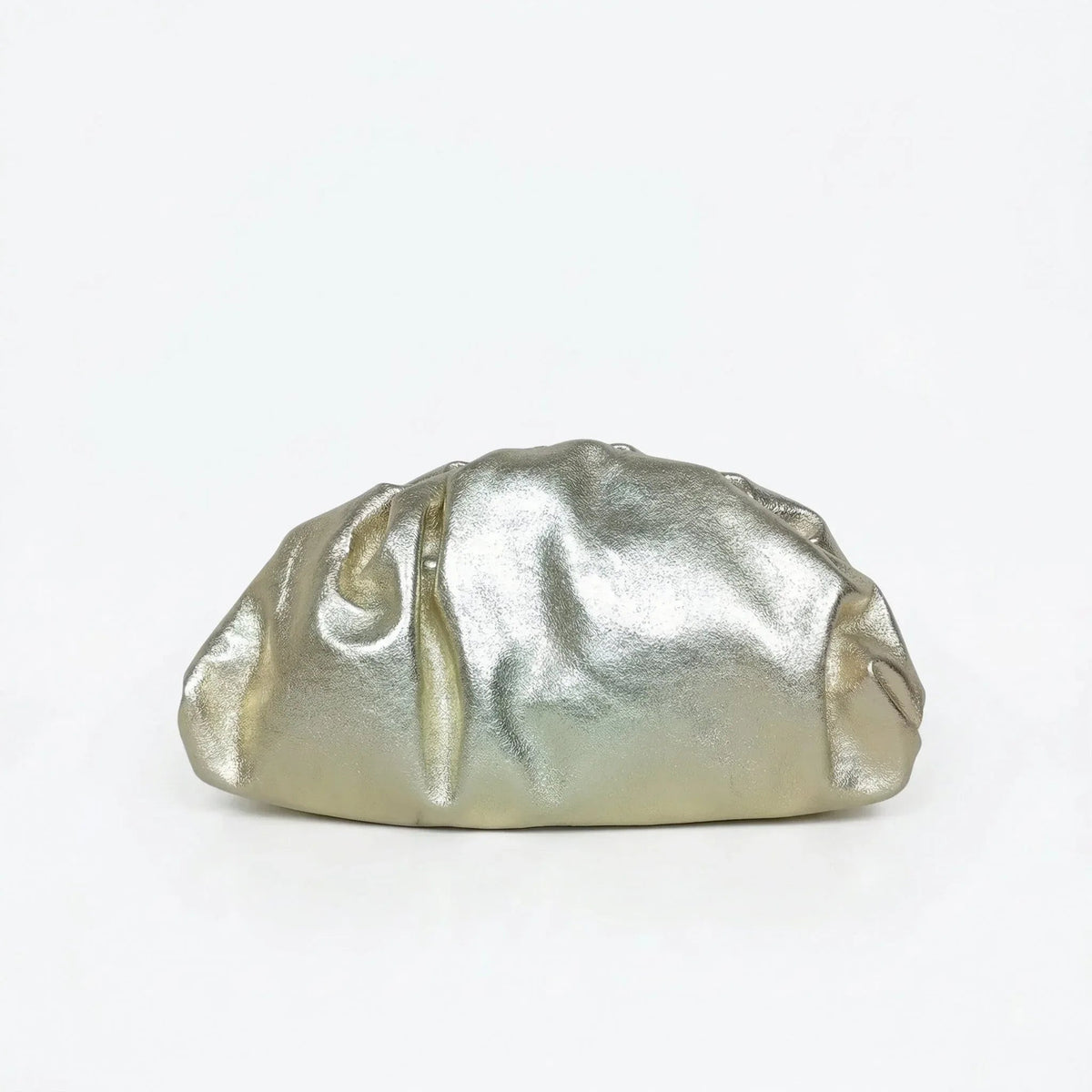 Romola Clutch Metallizzata in Vera Pelle