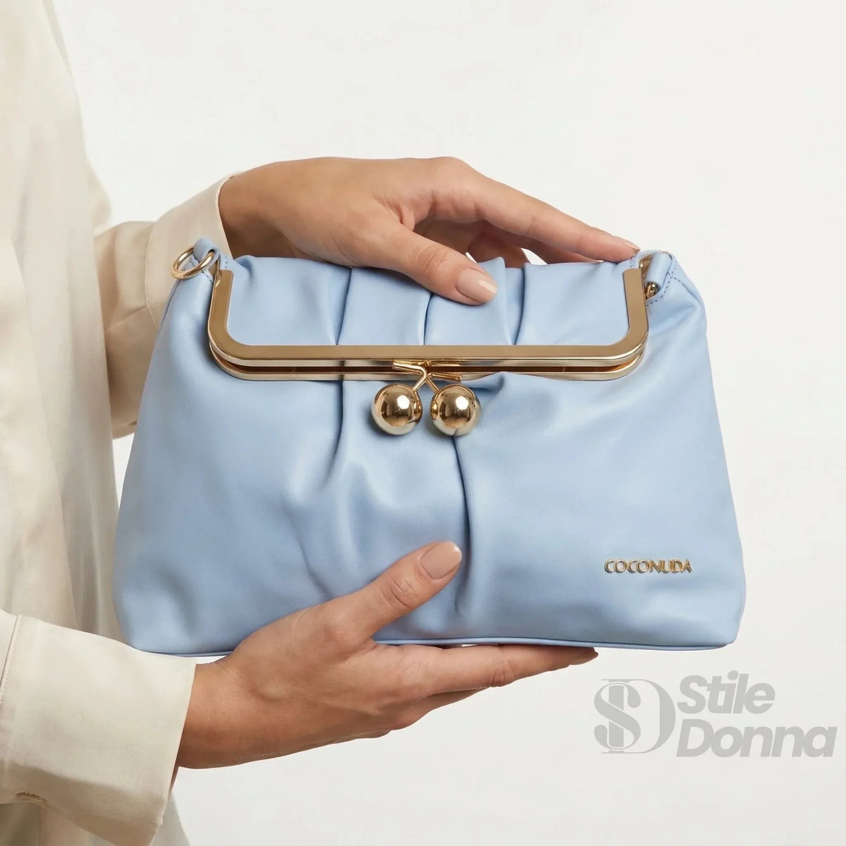 Coconuda Pochette in Ecopelle Morbida con Chiusura a Scatto