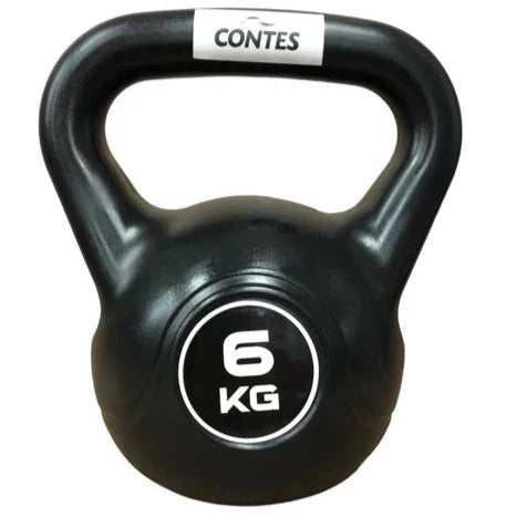 6kg PVC Kettlebells with sand and anti-chafing handle