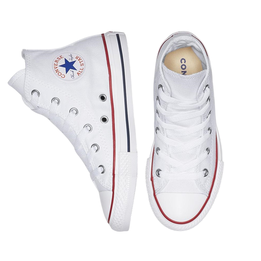 Converse All Star Chuck Taylor Classic Junior Tela 3J253C | Sneakers alta bianca