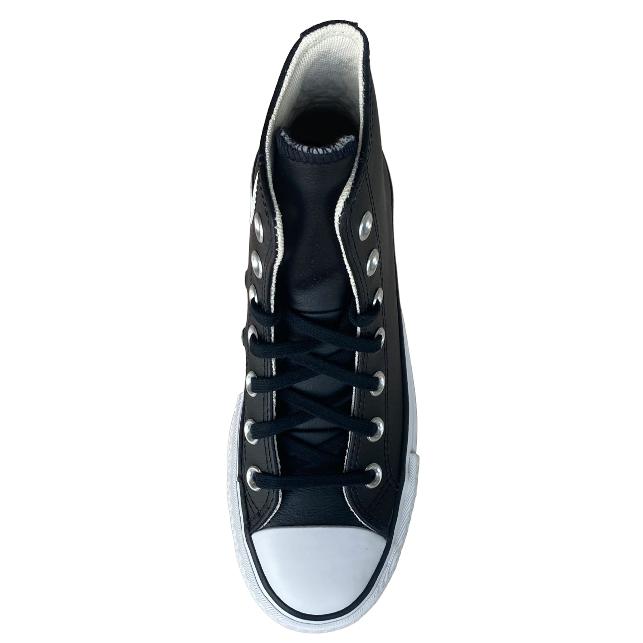 Converse All Star Chuck Taylor Donna in Pelle 561675C | Sneakers alte nere