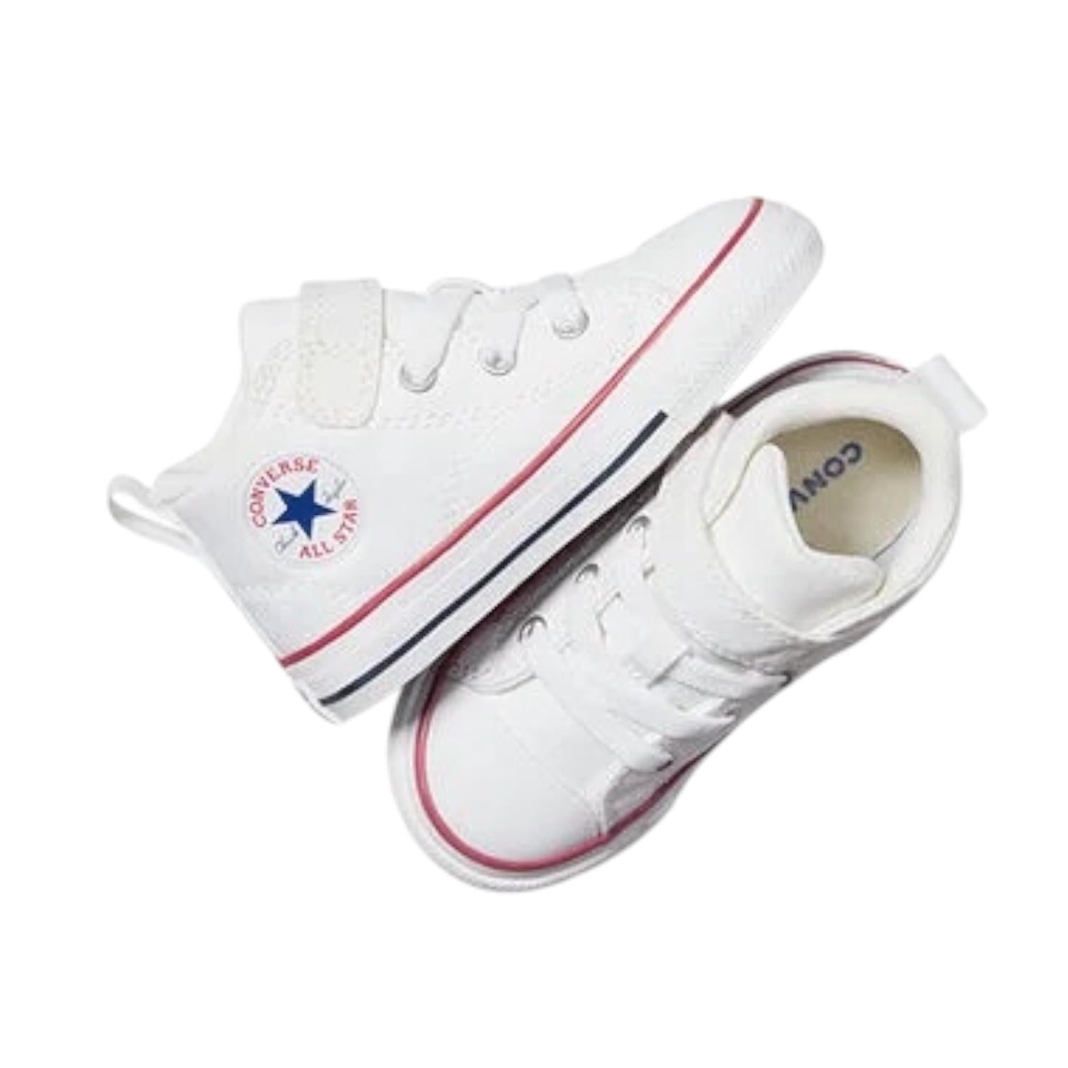 Converse Chuck Taylor All Star Malden Street A04825C Bianco Sneakers Alte Bimbo