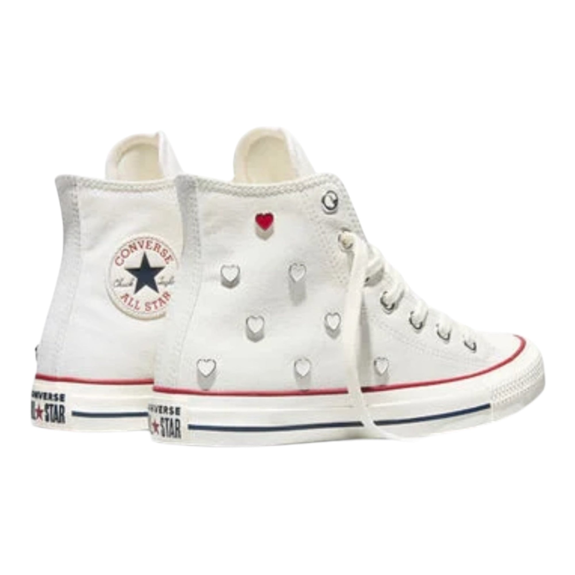 Converse Chuck Taylor All Star Valentine's Day A19055C Bianco Vintage Rosso Donna