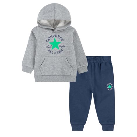 Converse Tuta Sportiva Ragazzo 9CG201-BFK Grigio Blu Cappuccio