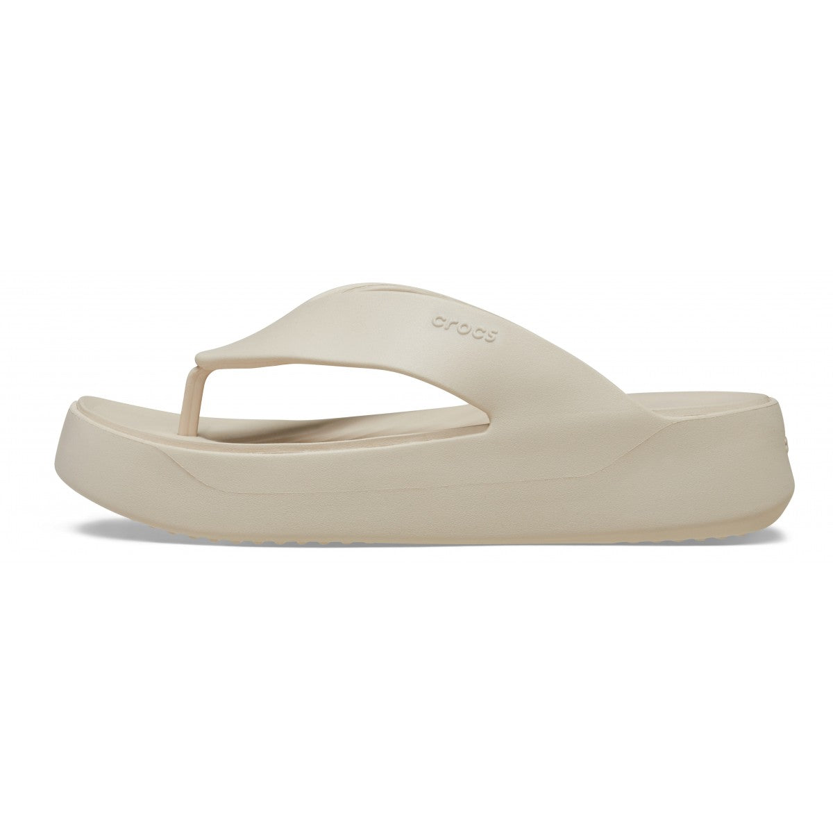 Crocs Getaway Platform Flip W 209410-STUC Sandalo Infradito Donna Stucco