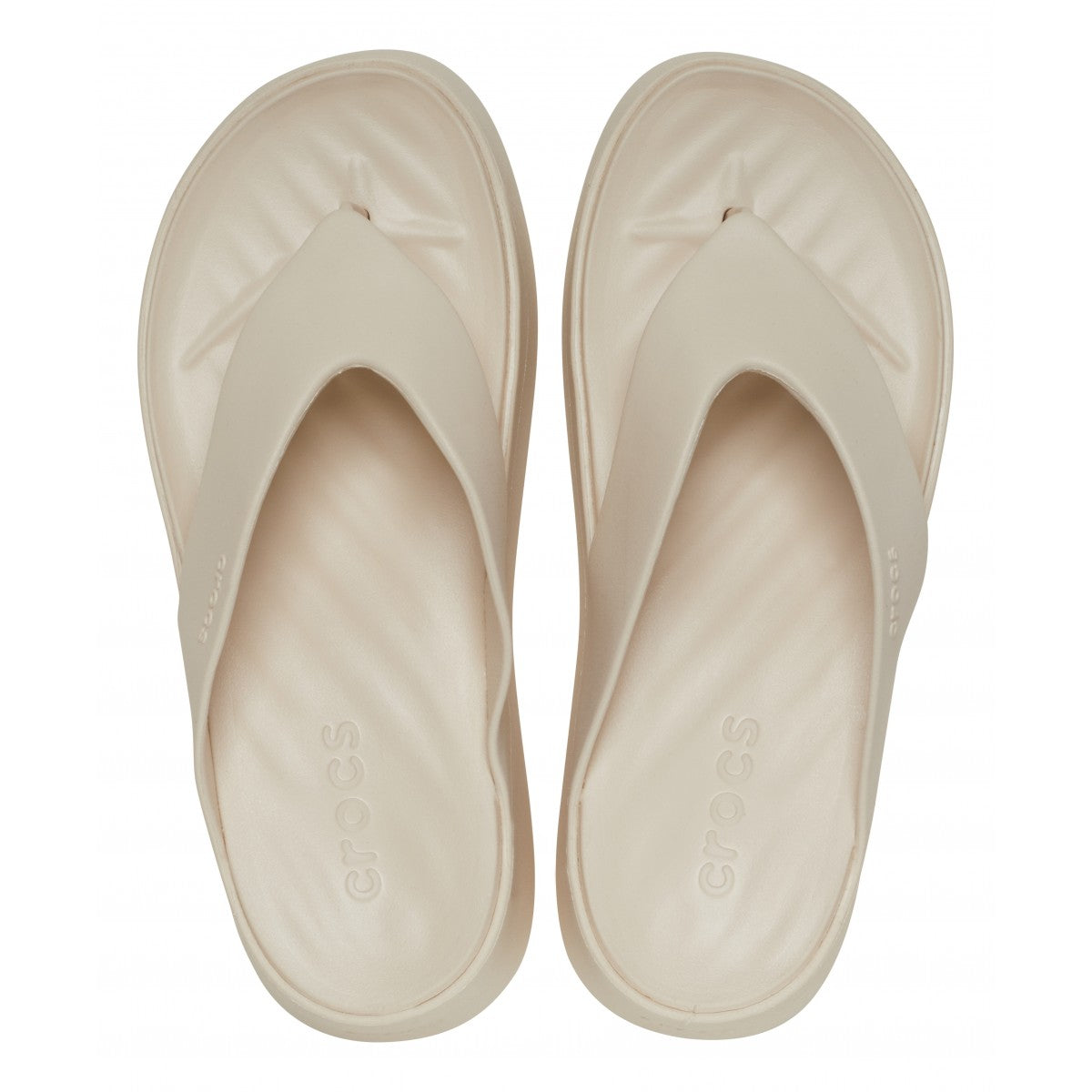 Crocs Getaway Platform Flip W 209410-STUC Sandalo Infradito Donna Stucco
