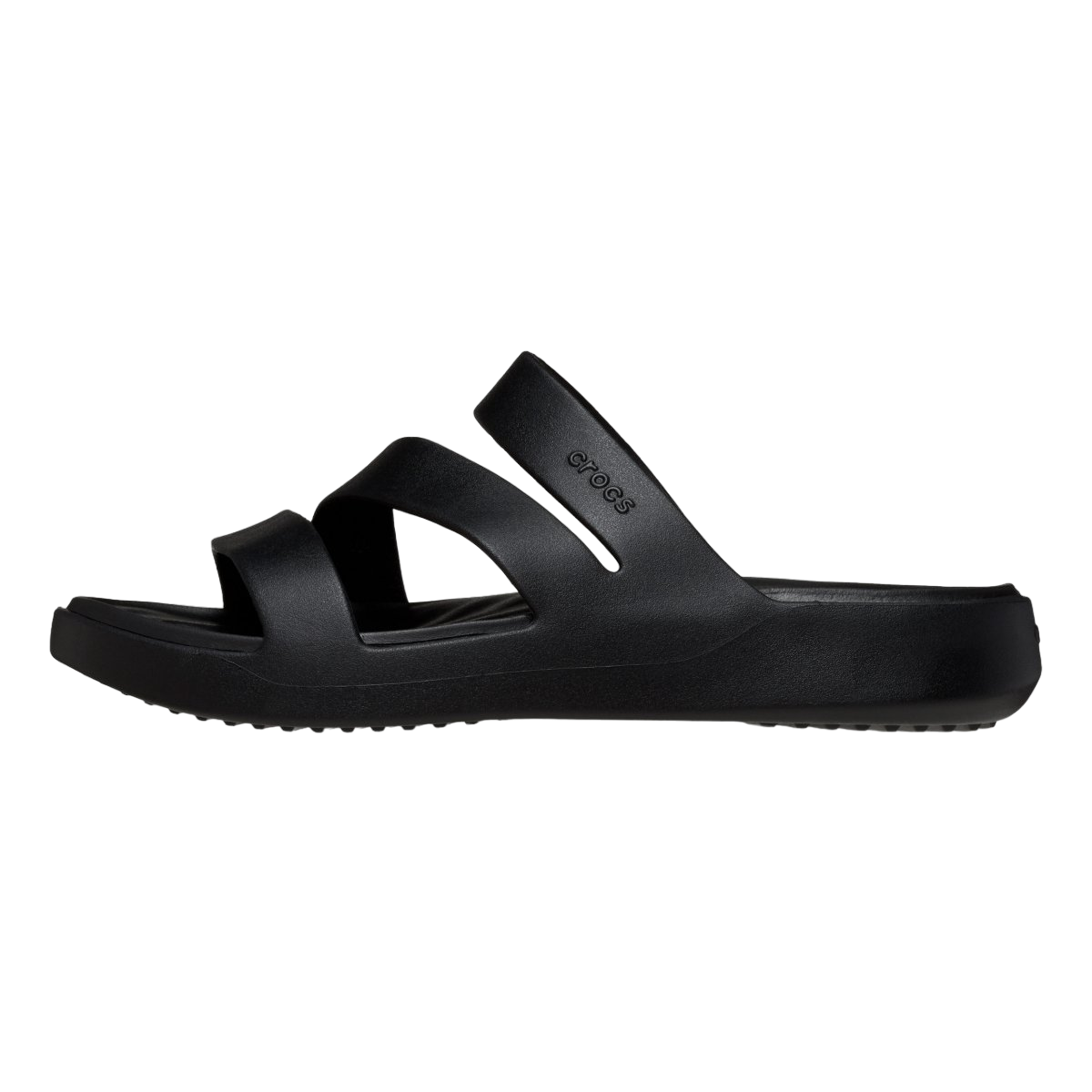 Crocs ciabatta sandalo Fuga Strappy da donna 209587-001 nero