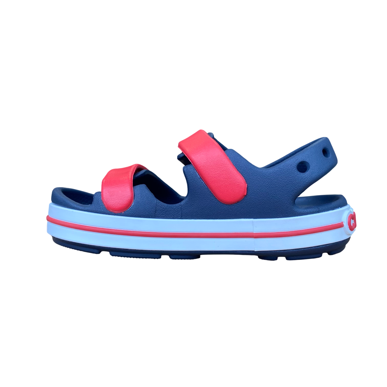 Crocs sandalo da bambino Crocband Cruiser 209424-4OT blu-rosso