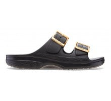 Crocs sandalo da donna Saturday Metallic Buckle 213316-001 Black