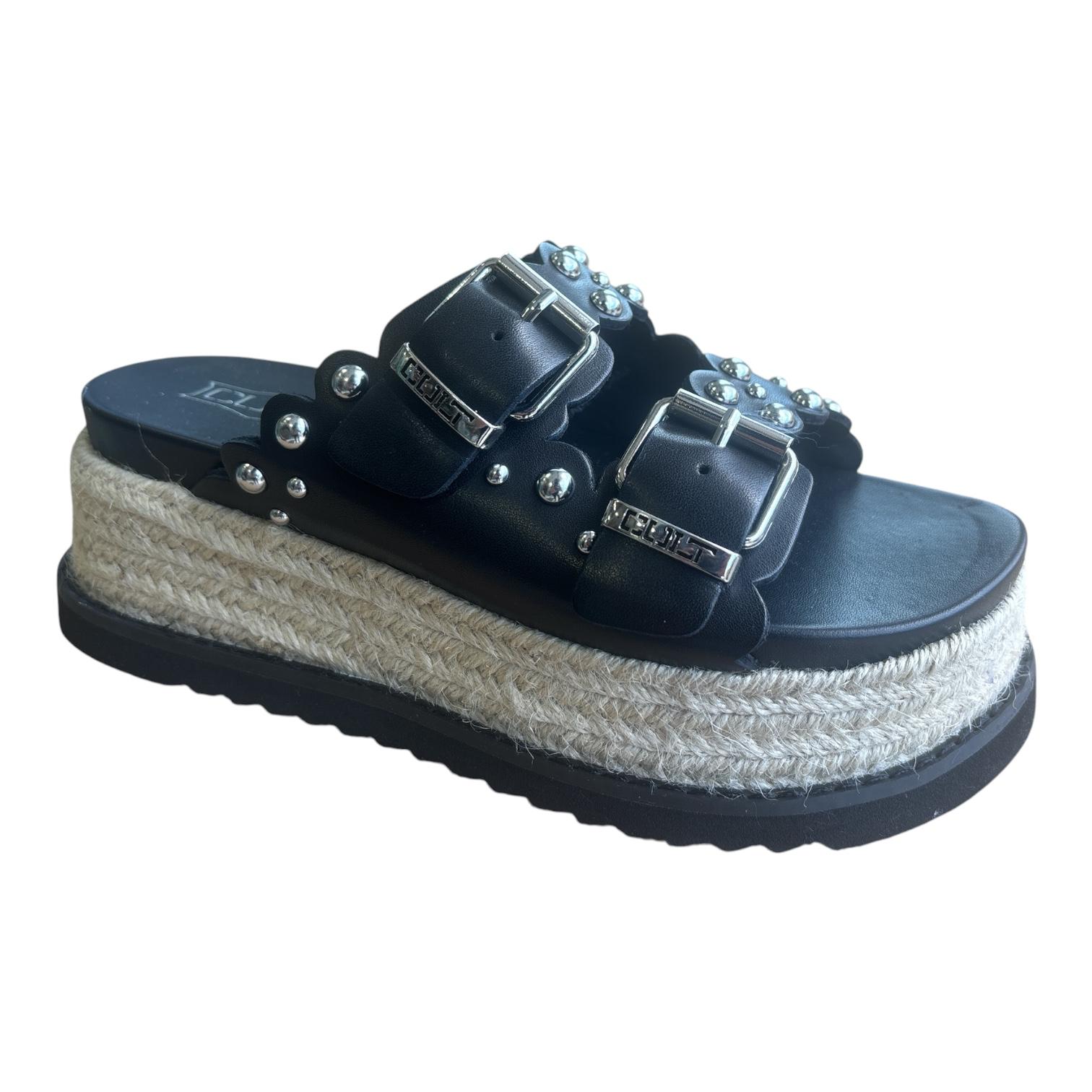 Cult Sandalo Donna Nero Zeppa Doja 4735 - CLW473500