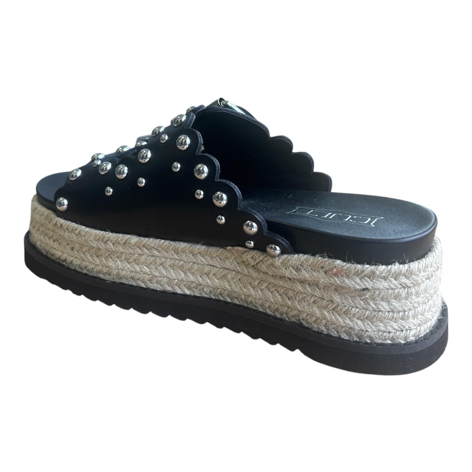 Cult Sandalo Donna Nero Zeppa Doja 4735 - CLW473500