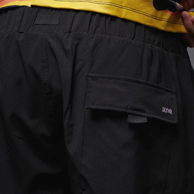 Dolly Noire Techno Cargo Shorts Uomo Nero PA144-PO-01