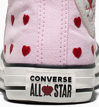 Converse Chuck Taylor All Star Easy-On Valentine's Day A19066C Rosa Bianco Bambini