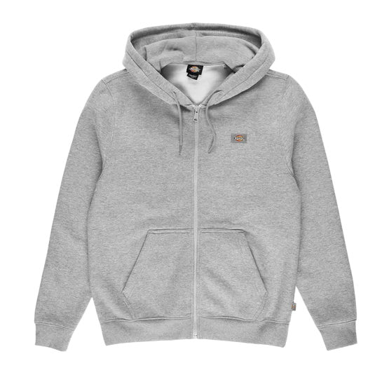Dickies Felpa uomo con cappuccio e zip Oakpart DK0A4XD3HG01 grigio