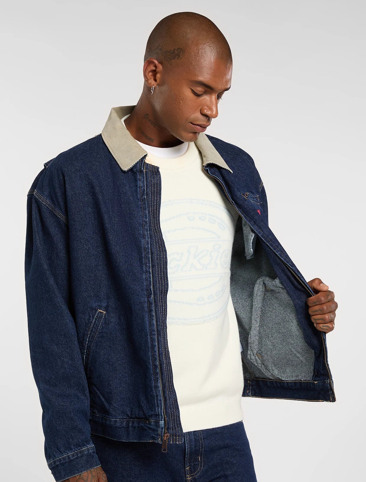Dickies Giubbino in Jeans da Uomo Painter DK0A88EG0DD1 Blu