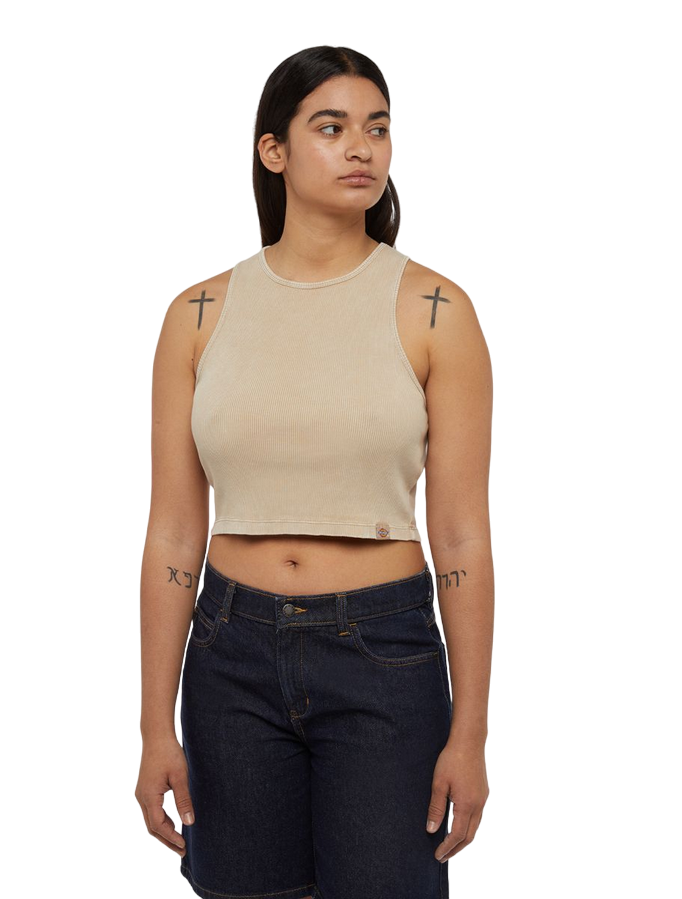 Dickies Women's Newington Vest Sweater DK0A4YY7J491 Sandstone
