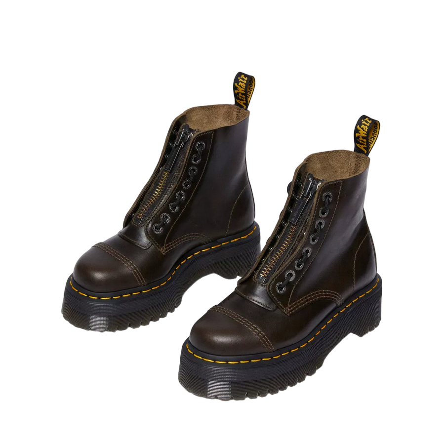 Dr. Martens Stivale Sinclair 31993302 Tortora Platform Zip Donna