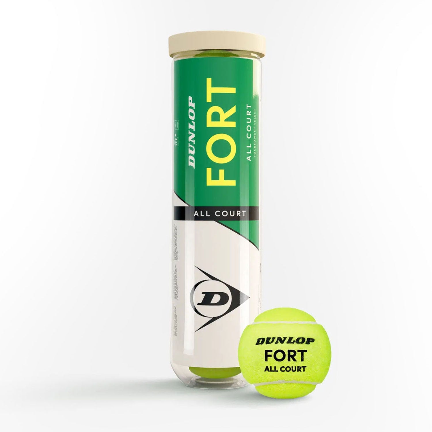 Dunlop Fort All Court Palline Tennis Gialle Cartone 18 Tubi x4 - 601607