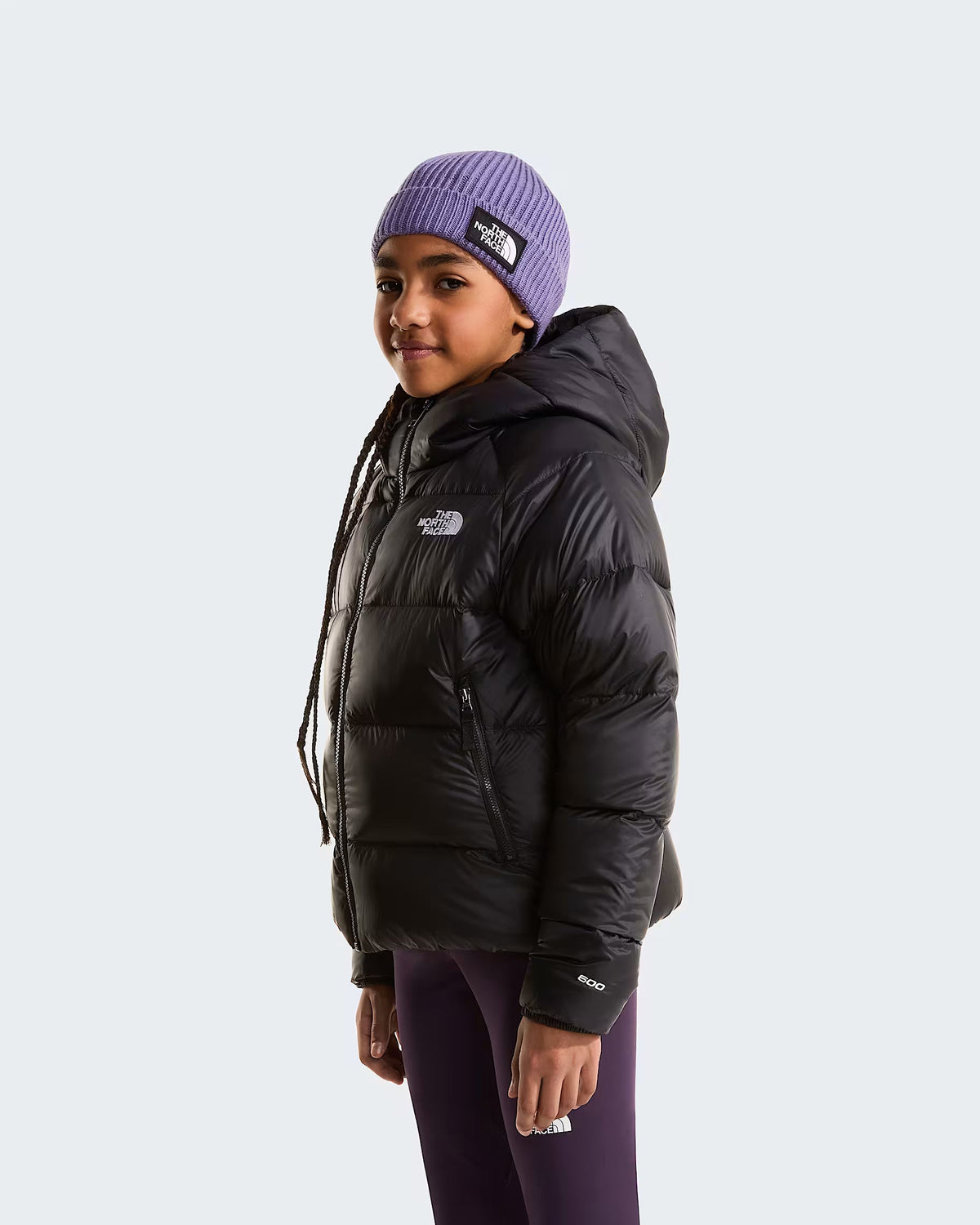 The North Face piumino da ragazza con cappuccio Hydrenalite NF0A8H3WJK3 nero