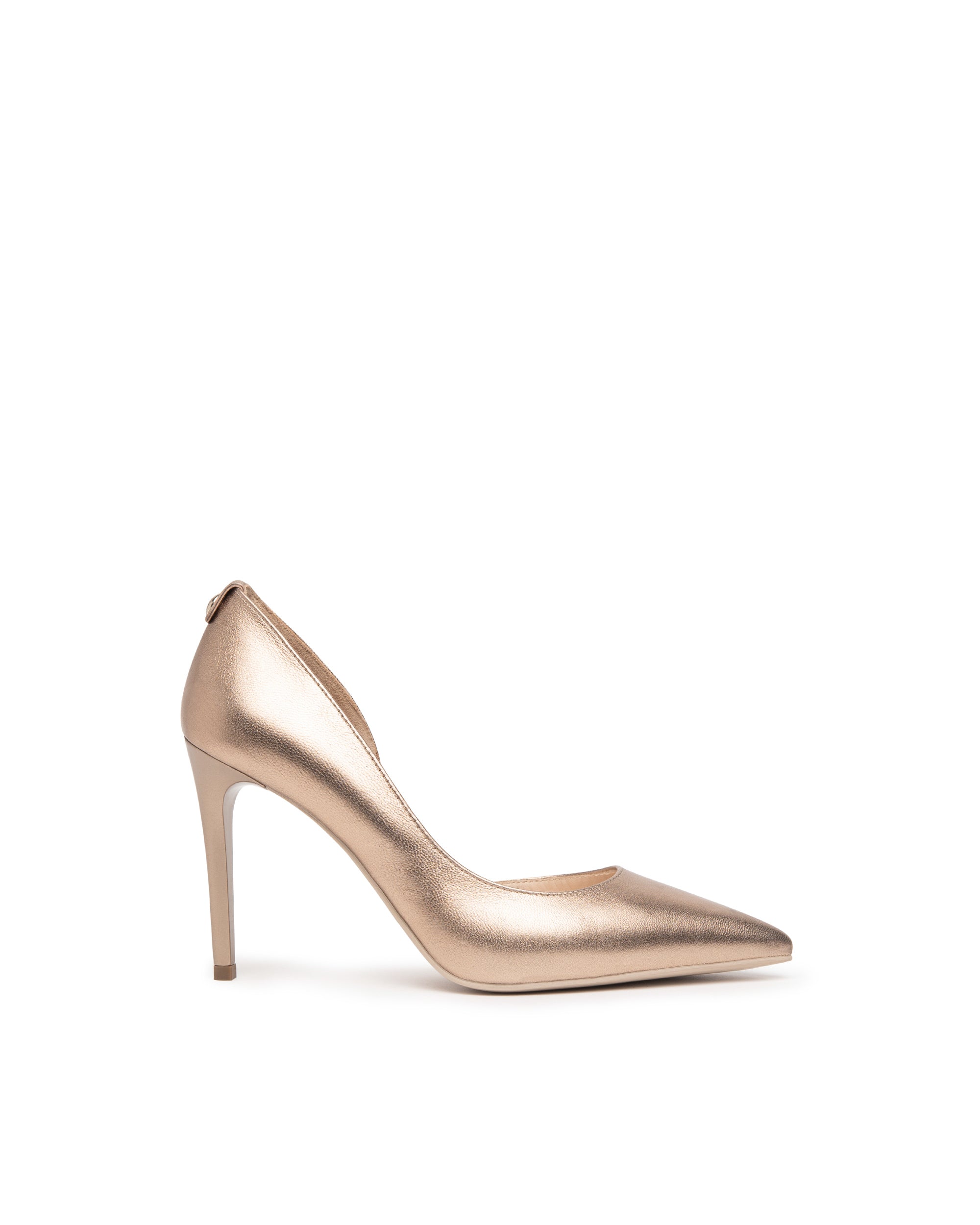 Dècollettè da donna in pelle Platino E218332DE_434