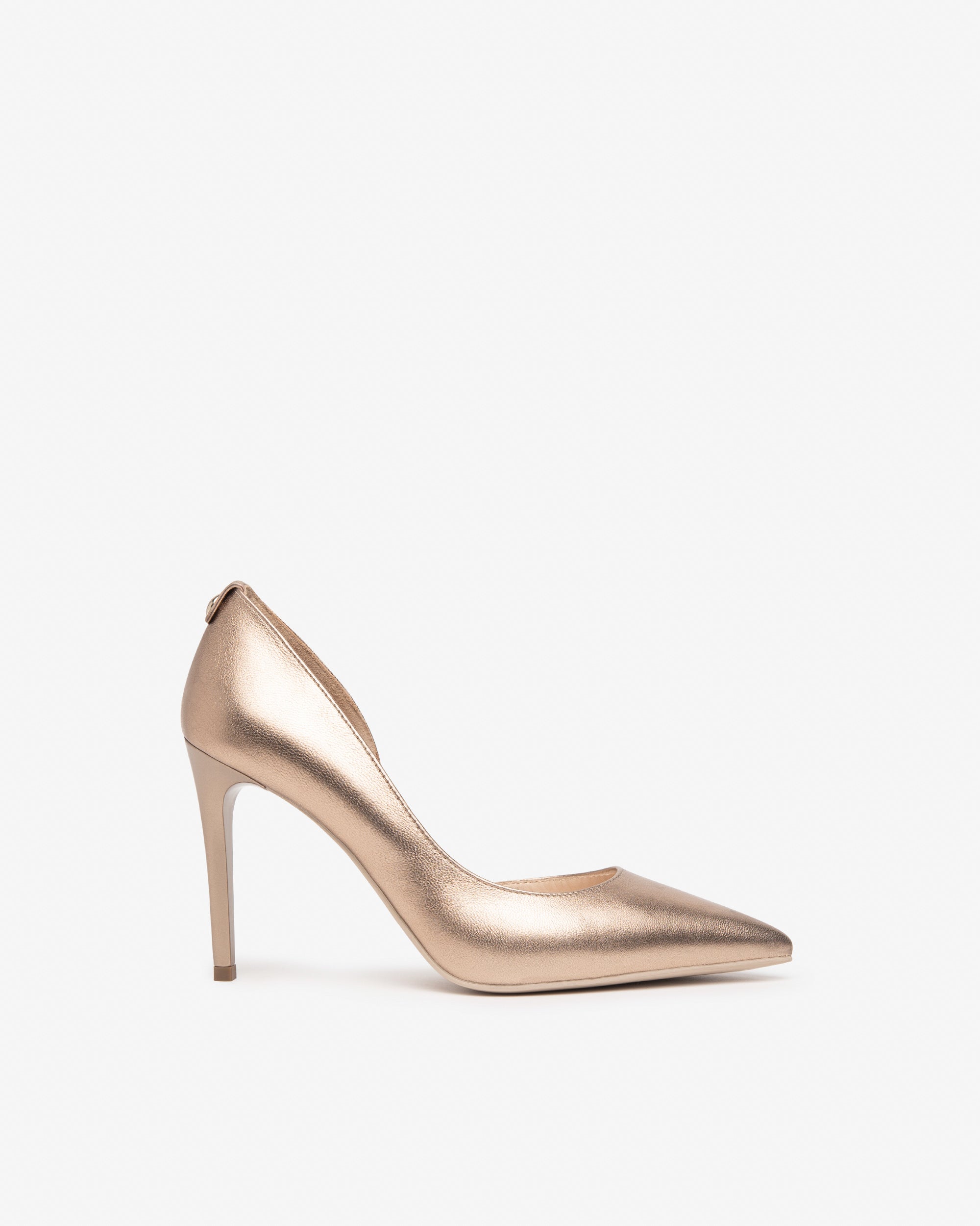 Dècollettè da donna in pelle Platino E218332DE_434