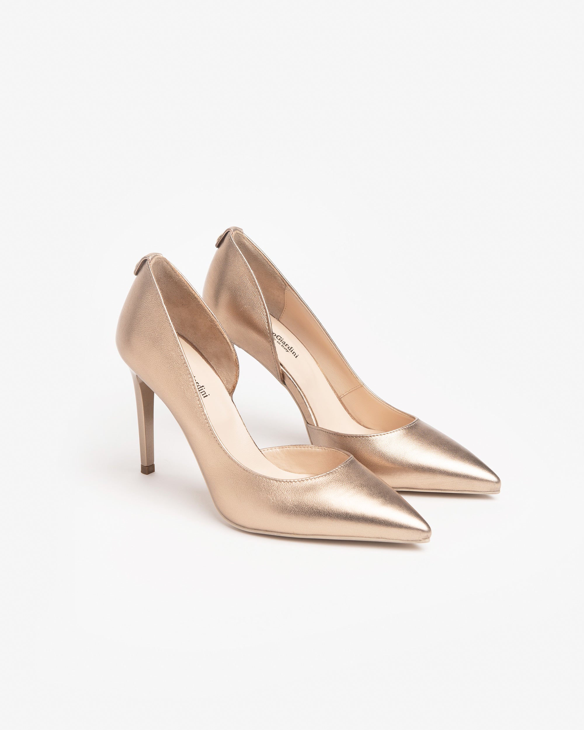 Dècollettè da donna in pelle Platino E218332DE_434