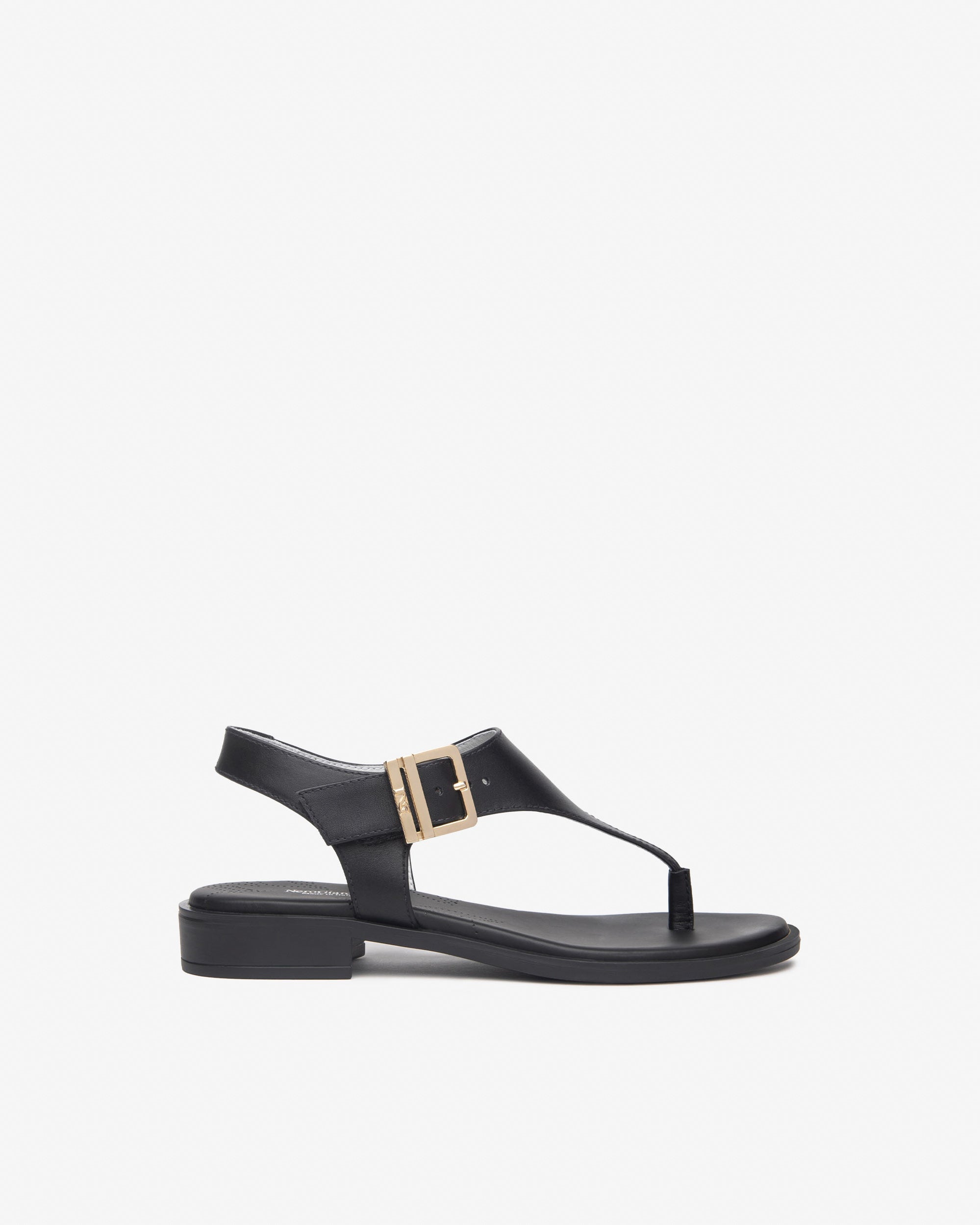 Sandalo Infradito Tacco 2 cm Nero Giardini Colore Nero