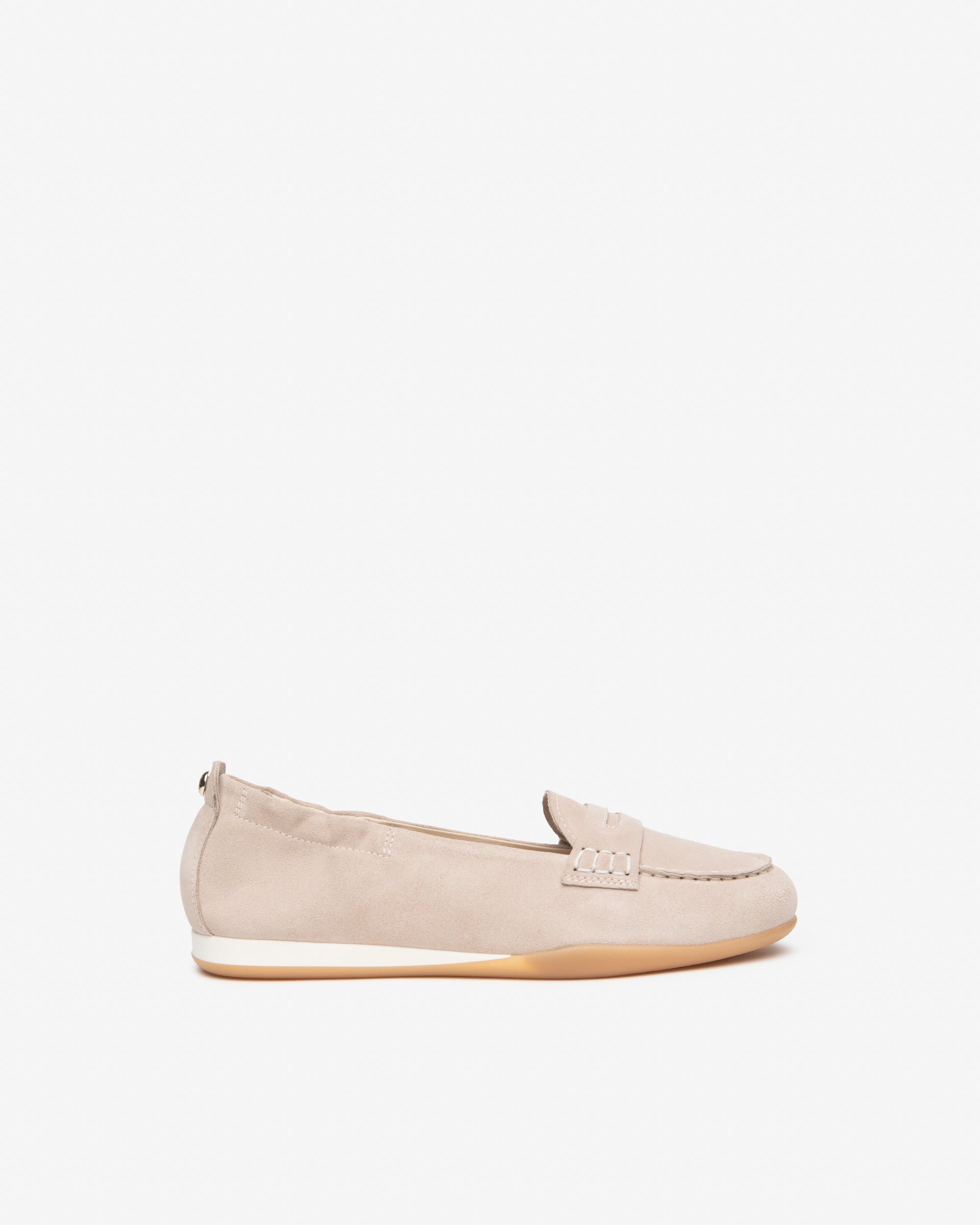 Mocassini in pelle scamosciata Beige da donna  E615040D_677