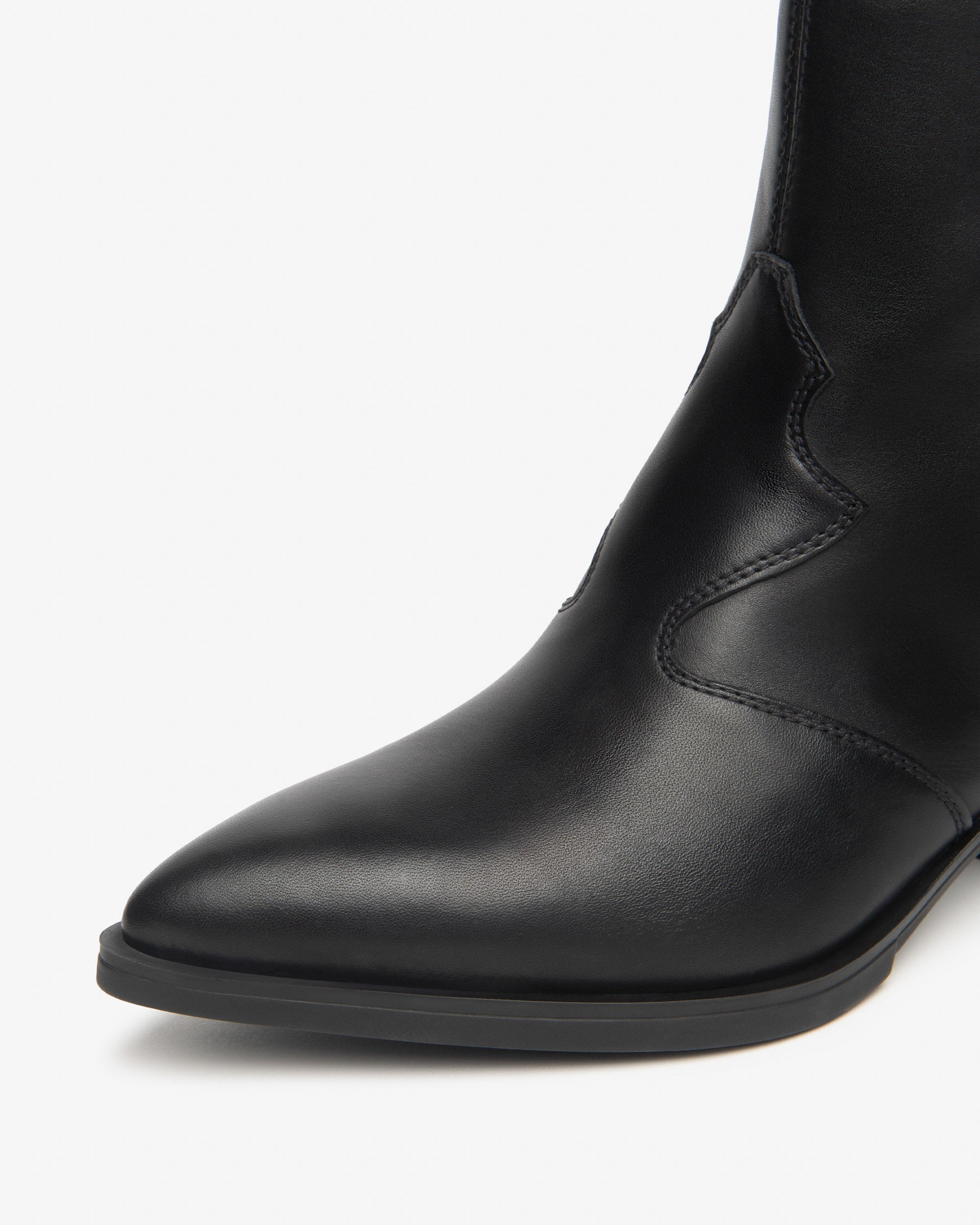 Stivaletti in pelle da donna Nero E615130D_100