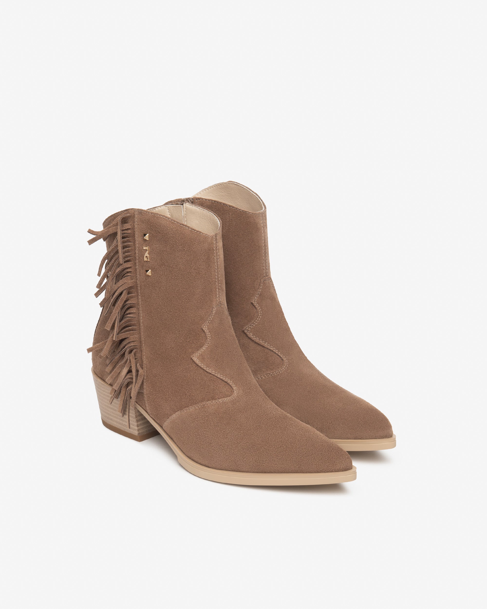 Stivaletti in pelle scamosciata da donna E615131D_442 Mou
