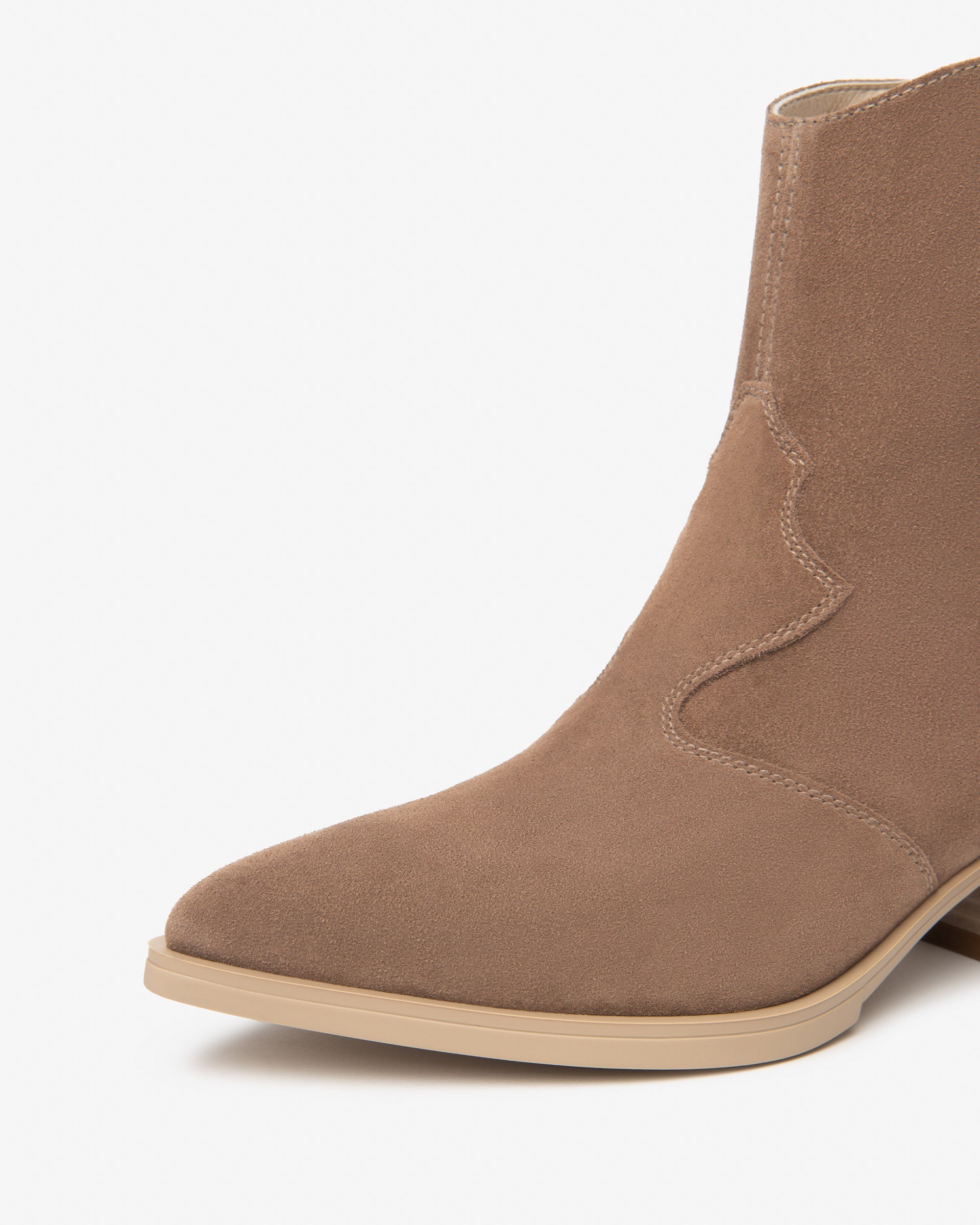 Stivaletti in pelle scamosciata da donna E615131D_442 Mou
