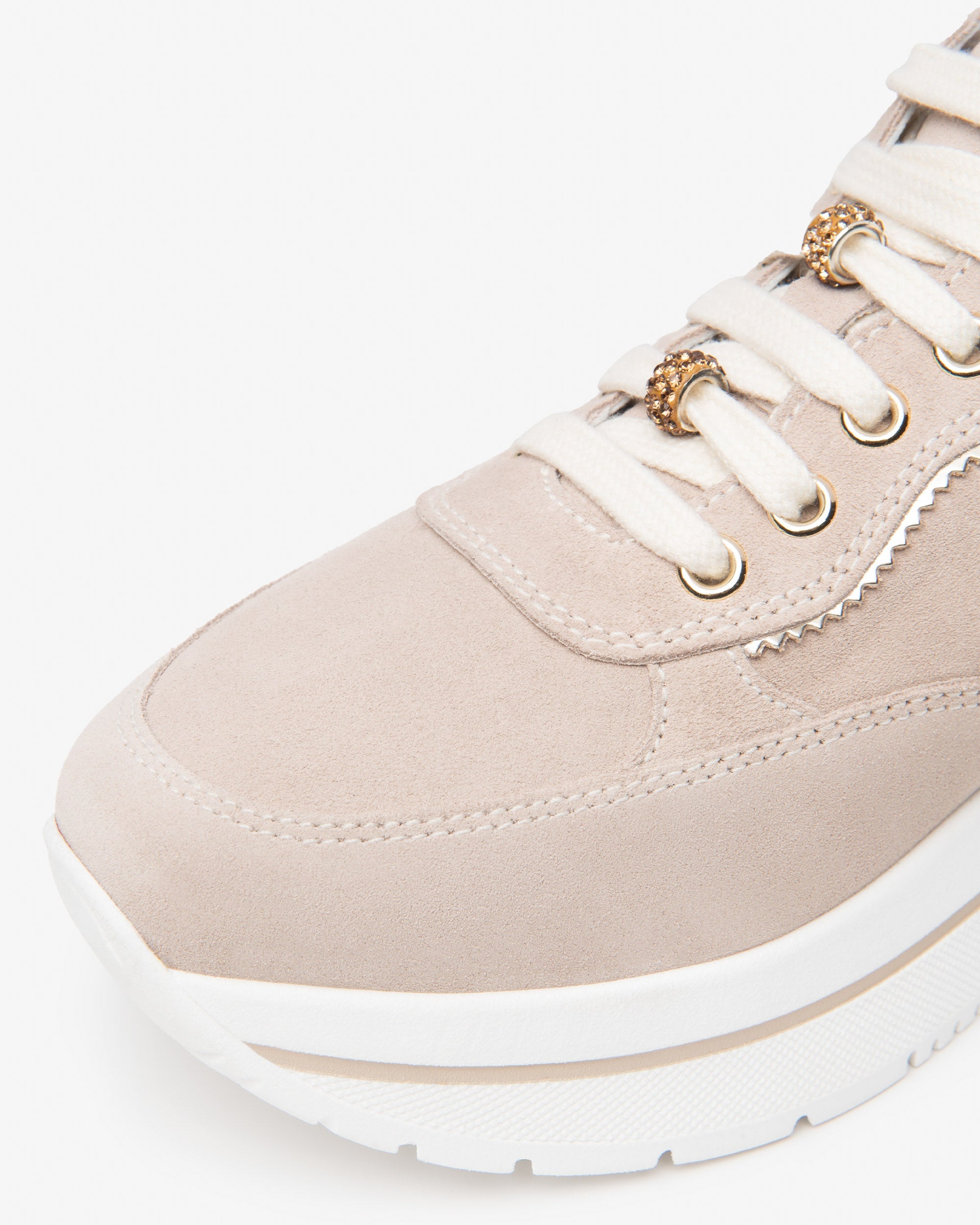 Sneakers Nero giardini Velour Beige E615200D