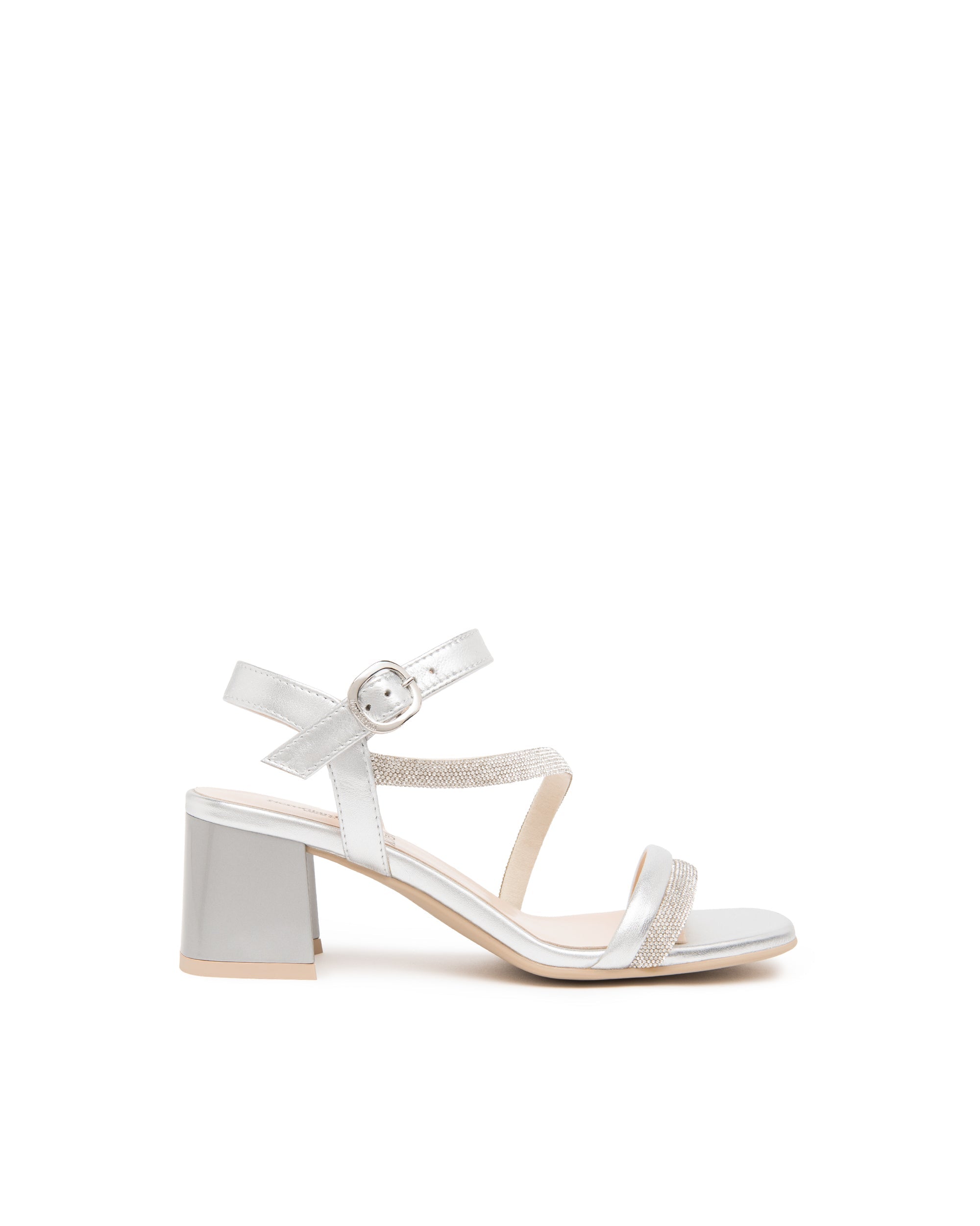Nero Giardini art. E615721D-700 Sandali Donna in Pelle Argento
