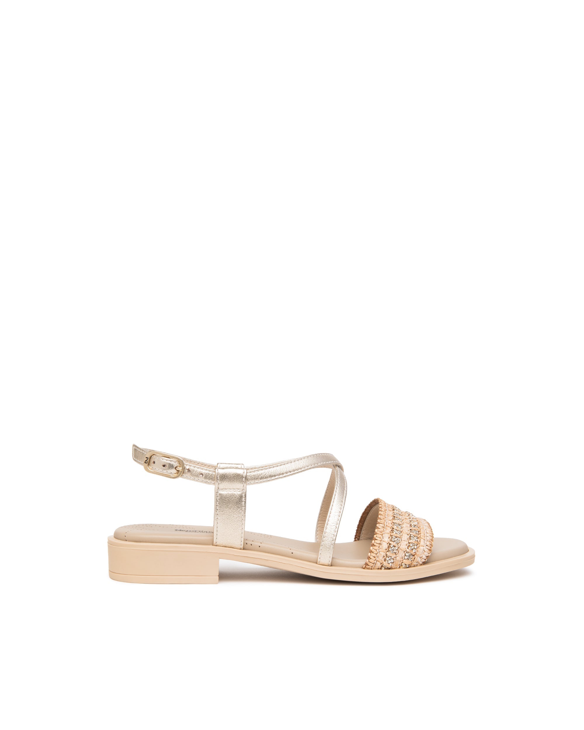 Nero Giardini Sandali Donna Miele in Pelle e Tessuto E615900D-418
