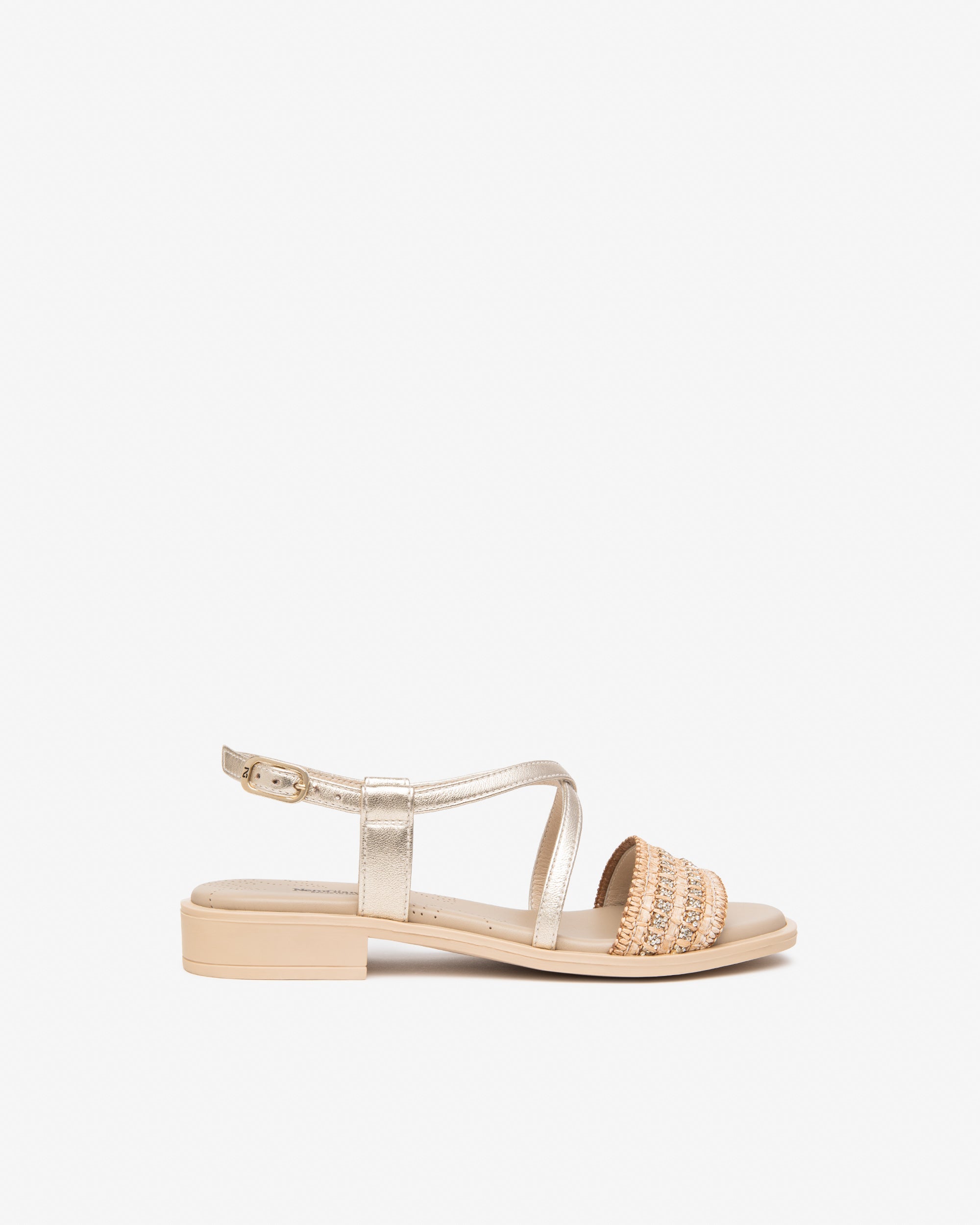 Nero Giardini Sandali Donna Miele in Pelle e Tessuto E615900D-418