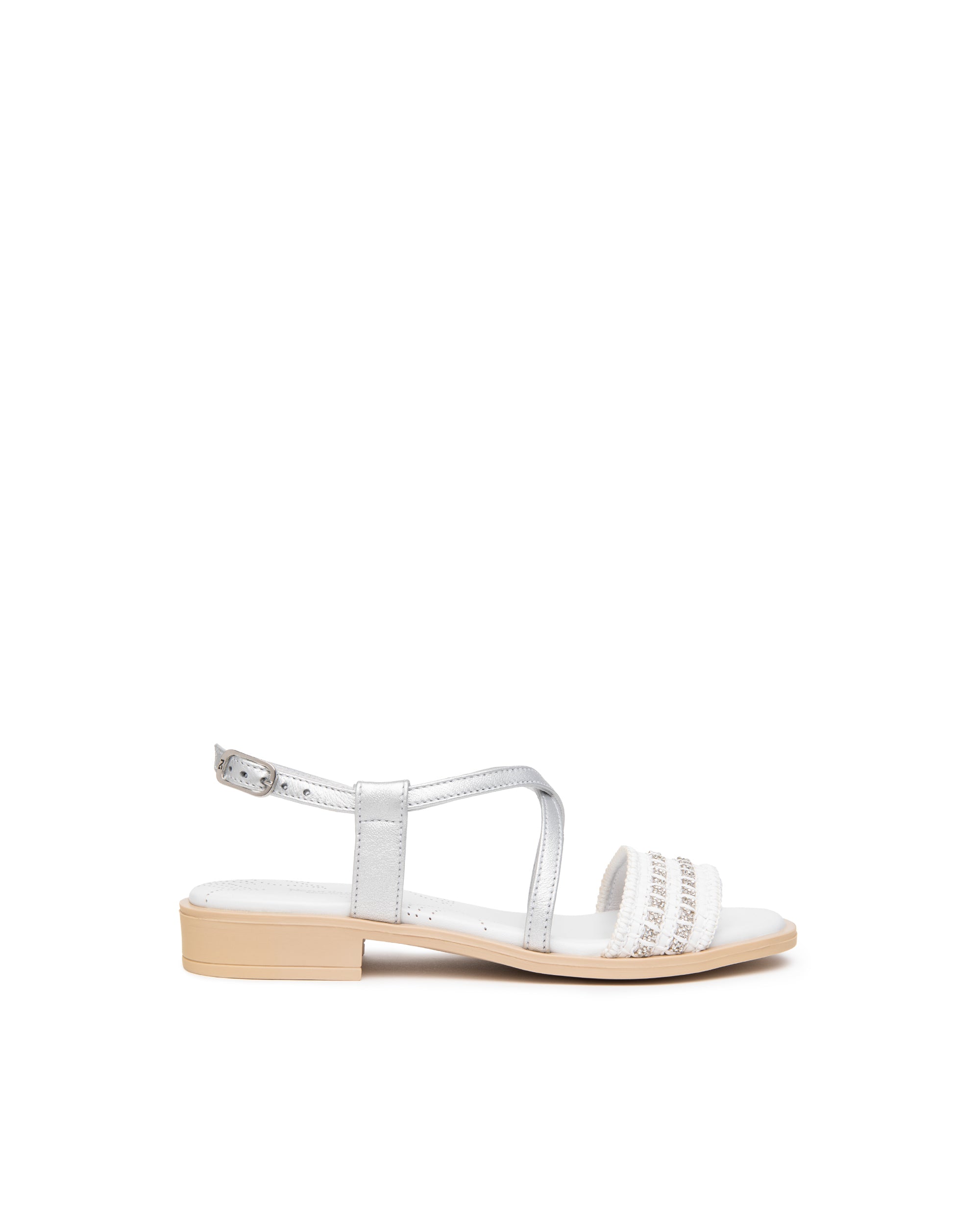 Nero Giardini Sandalo Dona in pelle Argento E615900D