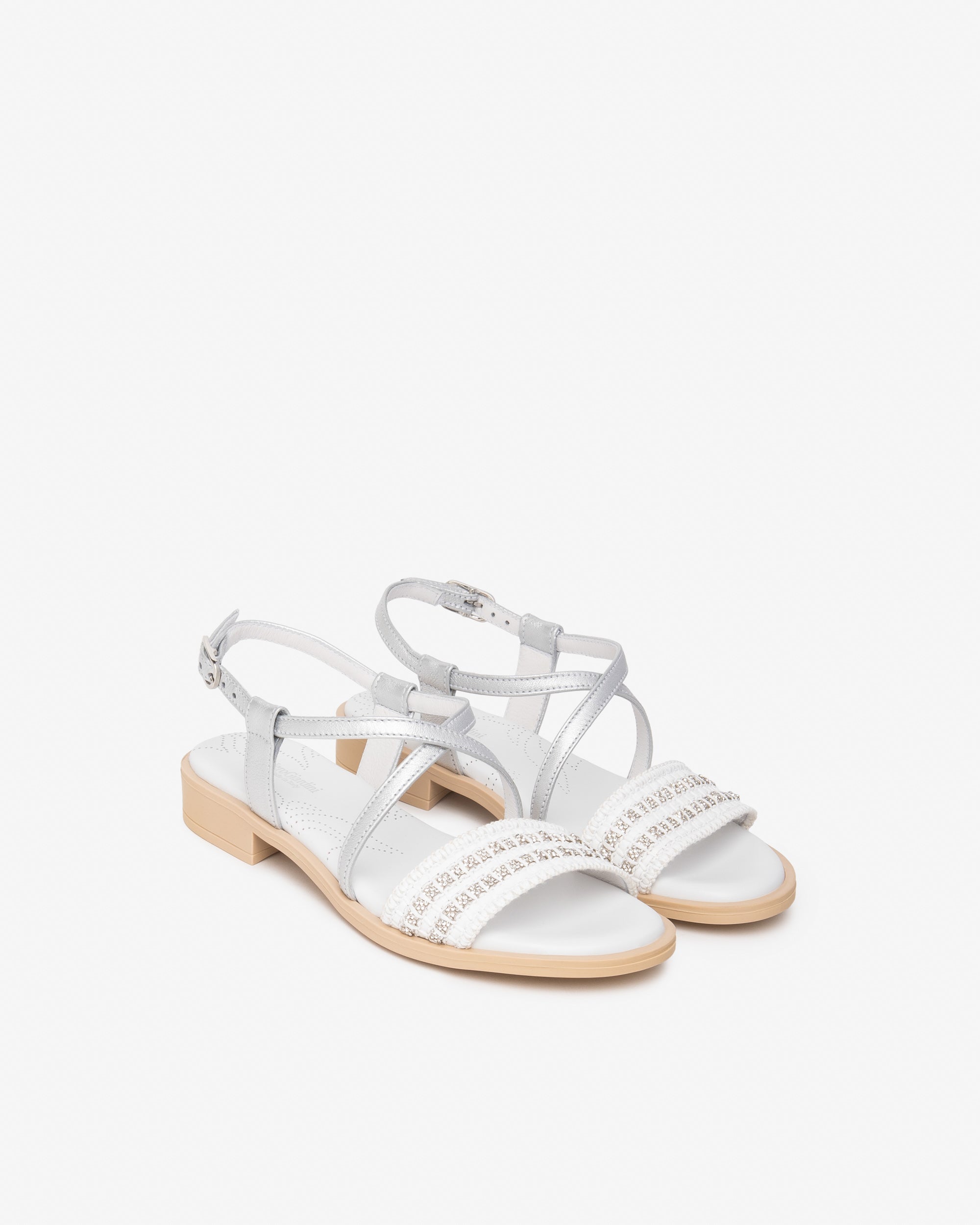 Nero Giardini Sandalo Dona in pelle Argento E615900D